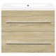Sonata Set mobilier de baie, 2 piese, stejar sonoma, lemn prelucrat