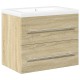 Sonata Set mobilier de baie, 2 piese, stejar sonoma, lemn prelucrat