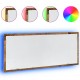 Sonata H LED огледало за баня от старо дърво 100x8,5x37 cm