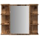 Sonata Dulap cu oglindă de baie lemn vechi 80x20,5x64 cm lemn de lemn