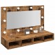 Sonata H Огледален шкаф с LED Старо дърво 90x31,5x62 cm