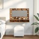 Sonata Dulap cu oglindă și LED, lemn vechi, 90x31,5x62 cm