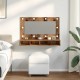 Sonata H Огледален шкаф с LED Старо дърво 90x31,5x62 cm