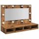 Sonata Dulap cu oglindă și LED, lemn vechi, 90x31,5x62 cm