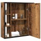 Sonata Dulap cu oglindă de baie lemn vechi 60x16x60 cm lemn de lemn