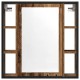 Sonata Dulap cu oglindă de baie lemn vechi 60x16x60 cm lemn de lemn