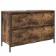Sonata Dulap pentru baie cu sertare stejar afumat 90x34,5x60 cm