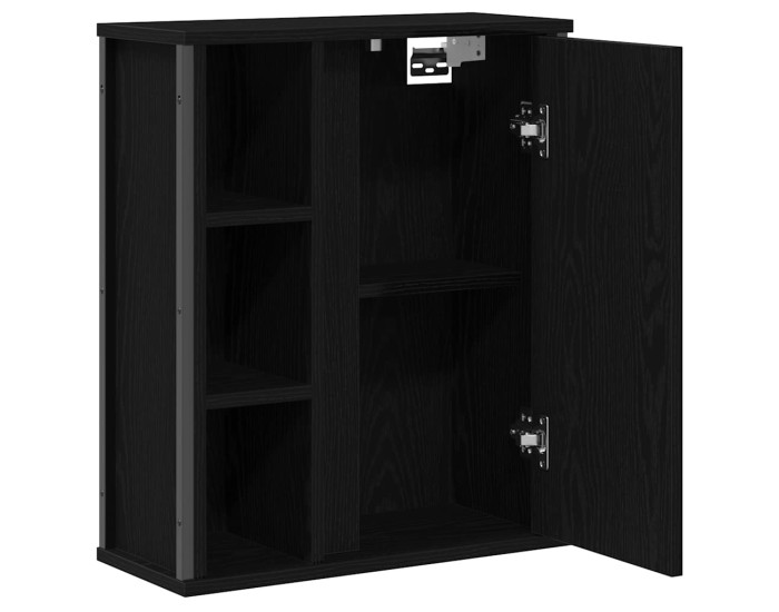 Sonata Dulap de baie cu oglindă stejar negru 50x21x60 cm