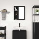 Sonata Dulap de baie cu oglindă stejar negru 50x21x60 cm