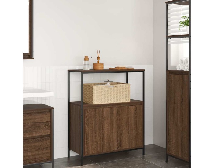 Sonata Dulap de baie cu rafturi Stejar maro 76,5x35x95 cm