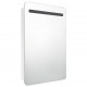 Sonata H LED шкаф с огледало за баня, сияйно бяло, 60x11x80 см