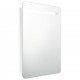 Sonata H LED шкаф с огледало за баня, сияйно бяло, 60x11x80 см