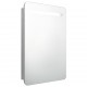 Sonata H LED шкаф с огледало за баня, бетонно сив, 60x11x80 см