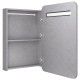 Sonata H LED шкаф с огледало за баня, бетонно сив, 60x11x80 см