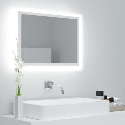 Sonata H LED огледало за баня, бяло, 60x8,5x37 см, акрил - Baie