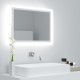 Sonata H LED огледало за баня, бяло, 60x8,5x37 см, акрил