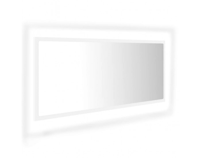 Sonata H LED огледало за баня, бяло, 100x8,5x37 см, акрил