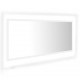 Sonata H LED огледало за баня, бяло, 100x8,5x37 см, акрил