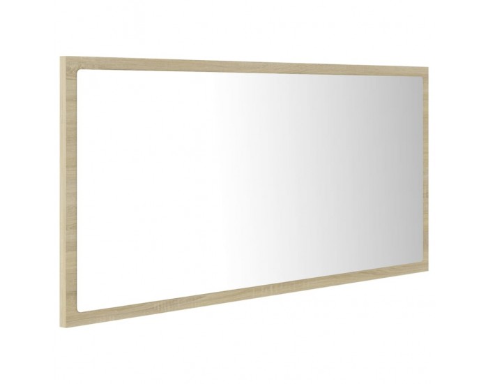 Sonata H LED огледало за баня, дъб сонома, 90x8,5x37 см, акрил