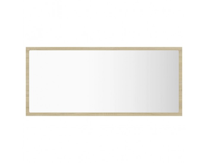 Sonata H LED огледало за баня, дъб сонома, 90x8,5x37 см, акрил
