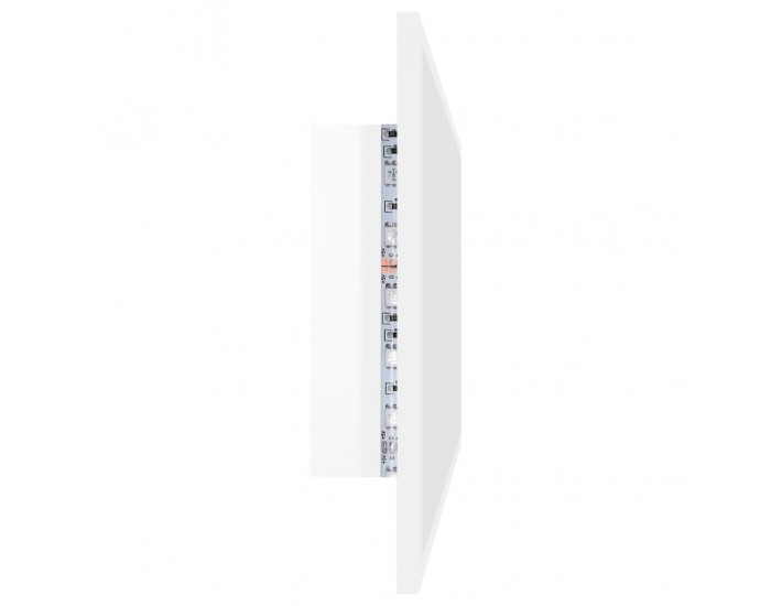Sonata H LED огледало за баня, бял гланц, 90x8,5x37 см, акрил