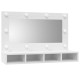 Sonata Dulap cu oglindă și LED, alb, 90x31,5x62 cm