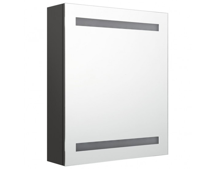 Sonata H LED шкаф с огледало за баня, антрацит, 50x14x60 см
