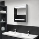 Sonata H LED шкаф с огледало за баня, бетонно сив, 50x14x60 см