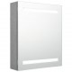 Sonata H LED шкаф с огледало за баня, бетонно сив, 50x14x60 см