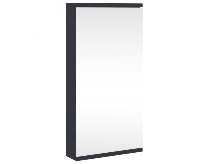 Sonata H Ъглов шкаф с огледало за баня сив 30x24x60 см