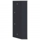 Sonata H Ъглов шкаф с огледало за баня сив 30x24x60 см
