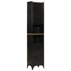 Sonata H Шкаф за баня 40x27x180 см масивно мангово дърво - Dulapuri de baie