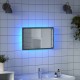 Sonata Oglindă de baie LED, gri sonoma, 60x8,5x38 cm lemn prelucrat