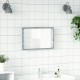 Sonata Oglindă de baie LED, gri sonoma, 60x8,5x38 cm lemn prelucrat