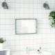 Sonata H LED огледало за баня, сив сонома, 60x8,5x38 см, инженерно дърво