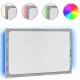 Sonata H LED огледало за баня, сив сонома, 60x8,5x38 см, инженерно дърво