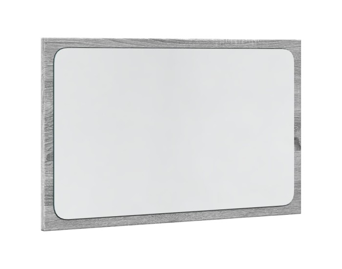 Sonata Oglindă de baie LED, gri sonoma, 60x8,5x38 cm lemn prelucrat