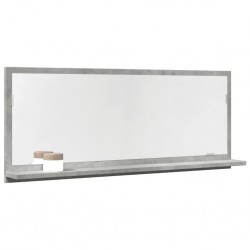 Sonata H Шкаф за баня с огледало бетонно сив 90x11x37 см инженерно дърво - Dulapuri de baie