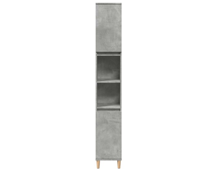 Sonata Dulap de baie, gri beton, 30x30x190 cm, lemn prelucrat