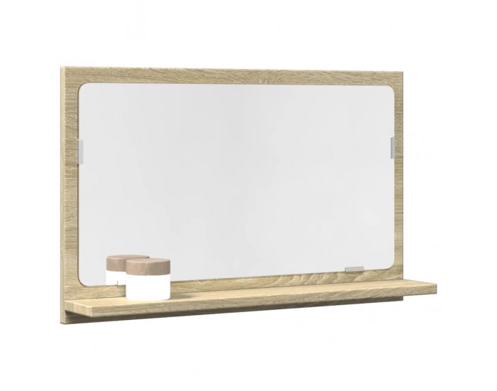 Sonata H Шкаф за баня огледало дъб сонома 60x11x37 см инженерно дърво