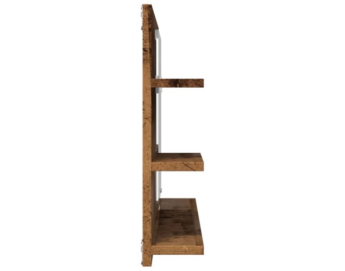 Sonata Dulap baie cu oglindă, lemn vechi, 90x11x45 cm, lemn prelucrat