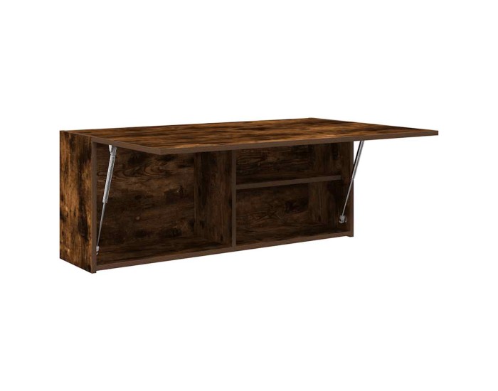 Sonata Dulap perete baie, stejar fumuriu, 100x25x40 cm, lemn prelucrat
