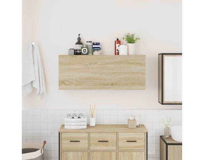 Sonata Dulap perete baie, stejar sonoma, 100x25x40 cm, lemn prelucrat