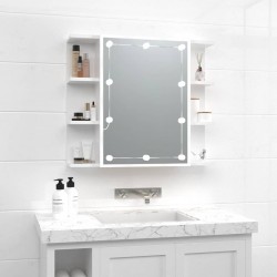 Sonata H Огледален шкаф с LED, бял гланц, 70x16,5x60 см - Dulapuri de baie