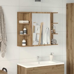 Sonata H Шкаф с огледало за баня Artisan дъб инженерно дърво - Dulapuri de baie