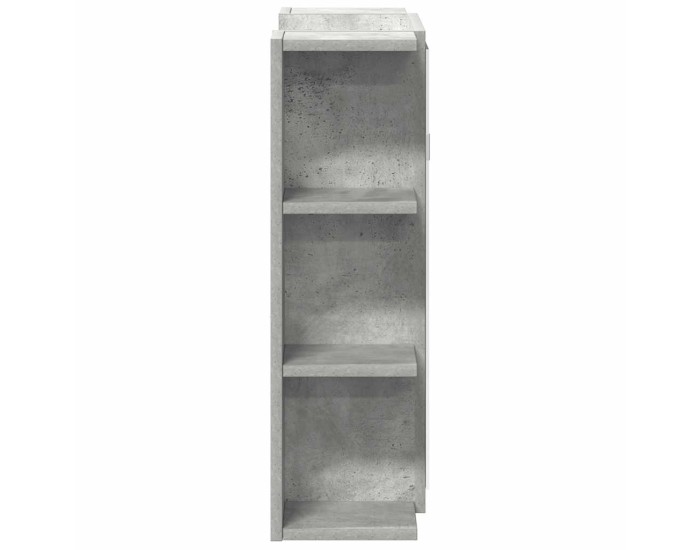 Sonata Dulap de baie cu oglindă, gri beton, 80 x 20,5 x 64 cm, PAL