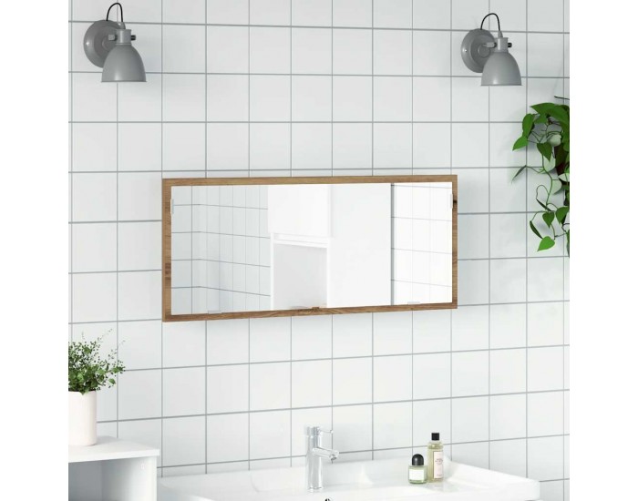 Sonata H LED огледало за баня Artisan Oak 100x8,5x37 cm