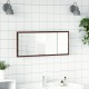 Sonata Oglindă de baie LED stejar maro, 100x8,5x37 cm lemn prelucrat