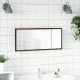 Sonata H LED огледало за баня, кафяв дъб, 100x8,5x37 см, инженерно дърво