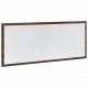 Sonata H LED огледало за баня, кафяв дъб, 100x8,5x37 см, инженерно дърво
